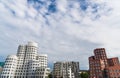 View at Medienhafen Zollhof district in Dusseldorf, Germany.