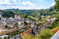 View of medieval Bouillon city in Belgium