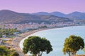 Beautiful view of Aegian sea. North Macedonia. Royalty Free Stock Photo