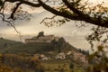 A view of the medieval castle of Campello Sul Clitunno in Umbria, Italy.