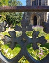 Detail of a medieval church in Suffolk, UK