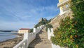 View of Medieval Fort Forte De Sao Clemente Over the Mira River Vila Nova De Milfontes, Portugal, Rota Vicentina Coast Royalty Free Stock Photo