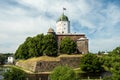 View of the medieval fortress of the Crusaders. Vyborg. Royalty Free Stock Photo