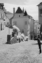 View on medieval Houses in Krems, Lower Austria