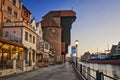 The view at the medieval port crane, called Zuraw. Gdansk