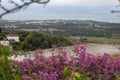 View from Medieval Portuguese City of Obidos Walls: Landscape Royalty Free Stock Photo