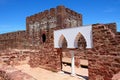 Palace of balconies inside Silves castle, Portugal.