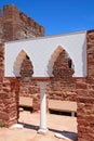 Palace of balconies inside Silves castle, Portugal.