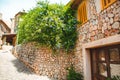 View of a medieval street in the Old Town of the picturesque Spanish-style village Fornalutx, Majorc Royalty Free Stock Photo