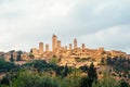 View of the medieval town and towers of San Gimignano, Tuscany, Italy Royalty Free Stock Photo