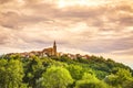 View on the medieval village Buje in Croatia