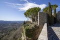 View from the medieval village of Cabris towards the lake saint Cassien in the Alpes Maritimes Royalty Free Stock Photo