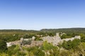 View of the medieval village of La Couvertoirade in Larzac, Aveyron, France