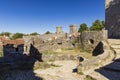 View of the medieval village of La Couvertoirade in Larzac, Aveyron, France