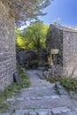 View of the medieval village of La Couvertoirade in Larzac, Aveyron, France