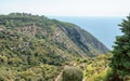View on the Mediterranean Sea from the picturesque French village of Eze