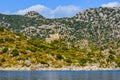 View on the Mediterranean sea and Taurus mountains Royalty Free Stock Photo