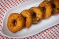 View of Medu Vada also known as Ulundu Vadai is a popular and traditional recipe of Tamil Nadu made with Urad dal