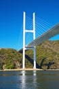 View of Megami Bridge in Nagasaki, Japan