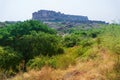 View of Mehrangarh fort from Rao Jodha desert rock park