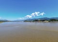 View of the Mekong river at the famous Golden Triangle Royalty Free Stock Photo