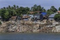 View from the Mekong to the shore area.