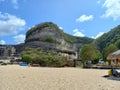 View of Melasti Ungasan Beach in South Kuta District of Badung Regency of Bali Province, Indonesia