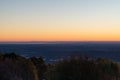 View of Melbourne at sunset from Mount Dandenong Royalty Free Stock Photo