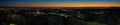 View of Melbourne at sunset from Mount Dandenong Royalty Free Stock Photo