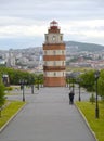 View of a memorial In memory of the seamen who were lost in a peace time. Murmansk