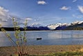 View of Mendenhall Glacier, Alaska, across Gastineau Channel