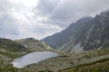 View of the Mengusovska valley in the mountains near the Hincovo pleso pond in the High Tatras. Slovakia Royalty Free Stock Photo