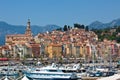 View of Menton town