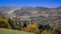 View from the Merkur mountain to the Black Forest near Baden Baden, Baden Wuerttemberg, Germany