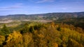 View from the Merkur mountain to the Murg Valley near Baden Baden, Baden Wuerttemberg, Germany