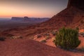 View on Merrick, East and West Mitten Butte and sunrise. Royalty Free Stock Photo