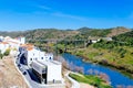 View of Mertola Town and the Guadiana River, Portugal.