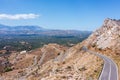 view on the the Messara Plain on Crete (Greece) Royalty Free Stock Photo