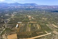 view on the the Messara Plain on Crete Royalty Free Stock Photo