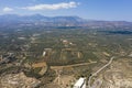 view on the the Messara Plain on Crete Royalty Free Stock Photo
