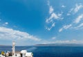 Messina strait from ferry, Sicily, Italy Royalty Free Stock Photo