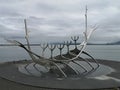 Landscapes of Iceland - Sun Voyager, Reykjavik Royalty Free Stock Photo