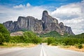 View on Meteora in Trikala, Greece. Royalty Free Stock Photo