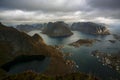 Reine view from Reinebringen, Lofoten, Nordland, Norway