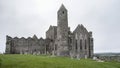 View of the round tower on the Rock of Cashel, in Tipperary Ireland Royalty Free Stock Photo