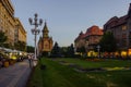 View of the metropolitan cathedral in romanian city timisoara during sunset...IMAGE