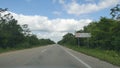 View of a Mexican road