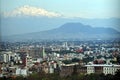 View of Mexico City and Volcano Mountain Royalty Free Stock Photo