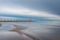 Incoming storm on Lake Michigan Royalty Free Stock Photo