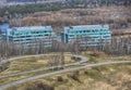 View of the Microsoft building located in the Western district of Moscow Royalty Free Stock Photo